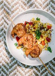 Brazilian Style Marinated Grilled Shrimp Recipe The Effortless Chic Recipe Grilled Shrimp Recipes Grilled Shrimp Summer Recipes