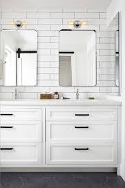 Black And White Modern Farmhouse Bathroom Beautiful Black And White Bathrooms All White Bathroom Bathroom Trends Modern Farmhouse Bathroom