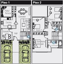 Casa de 7 x 10 mts. Planos Para Casas De Dos Pisos Con Terraza Ideas De Nuevo Diseno