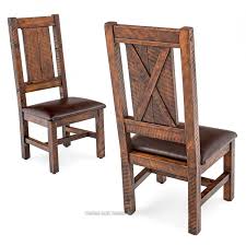 Western Winds Barn Door Dining Side Chair Farmhouse Chairs Rustic Dining Chairs Side Chairs Dining