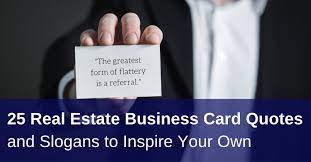Maybe you would like to learn more about one of these? 25 Real Estate Business Card Quotes And Slogans To Inspire Your Own Jigglar Com