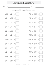 Multiple operations and fraction equations. Square Roots Math Worksheets For Math Instruction Math Homeschooling And For In School