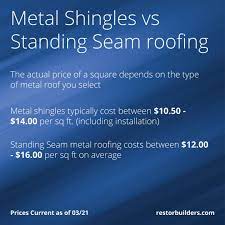 Costs can go up to. Metal Roof Cost Pricing Guide As Of March 2021