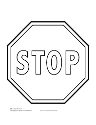 printable stop sign coloring page coloring home