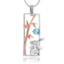 Abiding Blue Topaz Stone Animal Rose Gold Plated Fashion Jewelry 925 Sterling Silver Necklace Pendant Buy Necklace Pendant Sterling Silver Necklace Pendant Blue Topaz Stone Animal Rose Gold Plated Fashion Jewelry 925 Sterling
