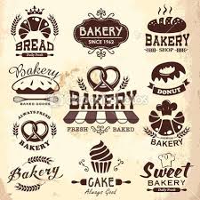 ビンテージ レトロなパン屋さんのロゴのバッジとラベルのコレクション ヴィンテージロゴ クリエイティブなポスター ロゴデザイン