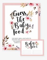 Guess The Baby Food Game For Girl Baby Shower By Littlesizzle Guess How Many Baby Game Printable Free Free Transparent Png Download Pngkey