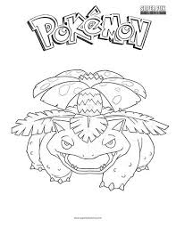 When i was a little girl, i used to do a lot of coloring on the drawing pages. Venusaur Pokemon Coloring Page Super Fun Coloring