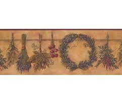 9 In X 15 Ft Prepasted Wallpaper Borders Garden Wall Paper Border 10242 Be Wallpaper Border Prepasted Wallpaper Wallpaper Border Kitchen