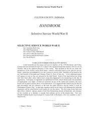 Handbook Selective Svc