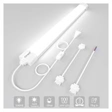 Solid apollo led introduces new plug in driverless light bars ledinside. Ceiling Lights Led Plug In Airand 2ft Flushmount Led Tube Light 5000k Linkable Garage Light Fixture 18w Wraparound Ceiling Lamp Utility Shop Light Corded Under Cabinet Light With On Off Switch Buy Online