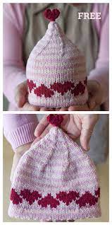 (wanted to make for my 3 & 5 year olds) can you tell me why the hat is coming out so small on this loom. Knit Heart Hat Free Knitting Patterns Knitting Pattern