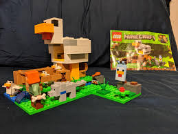 What can you do with lego chicken coop? Minecraft Chicken Coop With A Giant Chicken That Can Lay Lego Eggs Lego