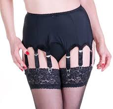 Maybe you would like to learn more about one of these? 8 Or 10 Strap Suspender Belt With Plain Panels In Black Or White