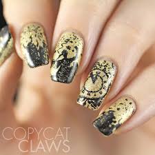 Copycat Claws Sunday Stamping Happy New Year 2015 Wide Nails New Years Nail Designs New Year S Nails