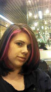 4th Bright Hair Highlights Face Framing Pravana Vivids Hot Pink And Mixed Up Purple Had The Purple Brightened Next W Light Purple Hair Hair Highlights Hair