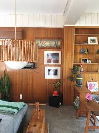 Cozy Collected Mid Century Modern Den Embracing Dated Original Wood Paneling Retro Den Vintage Furniture And Homewares Wood Paneling Living Room Wood Paneling Decor Wood Paneling
