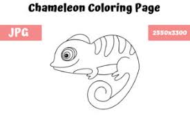 You can use our amazing online tool to color and edit the following chameleon coloring pages to print. Coloring Page For Kids Chameleon Graphic By Mybeautifulfiles Creative Fabrica