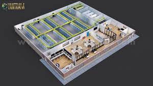 Commercial Large Data Storage Room 3d Floor Plan By Architectural Visualisation Studio Texas Us Architectural Design Studio 3d Floor Plan Company Floor Plan