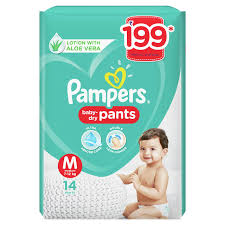 Buy Pampers All round Protection Pants, Medium size baby diapers (MD), 14  Count, Anti Rash diapers, Lotion with Aloe Vera Online at Low Prices in  India - Amazon.in