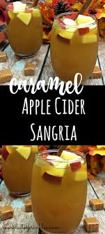 Some people call this drink a caramel apple cocktail or a spiked caramel apple cider. Caramel Apple Cider Sangria