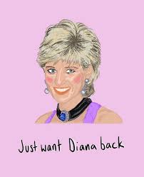Princess Diana, People's Princess A4 Art Print