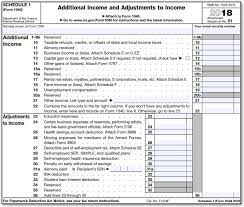 Where is the information for schedule 1 of form 1040 entered? 1040 Schedule 1 Drake18 And Drake19 Schedule1