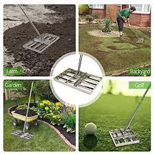 Most of the topsoil mixtures have some sand component in them. Amazon Com Surmountway Lawn Leveling Rake 6 5 Ft Lawn Leveling Rake With Stainless Steel Pole Heavy Duty Stainless Steel Lawn Leveler Suit For Garden Backyard Golf Lawn 6 5 Ft 17 X10in Garden Outdoor