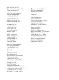 Lyrics for senja nan merah (with awie) by ziana zain. Kord Gitar Bo La Duk Gewe