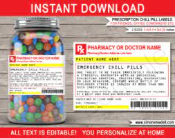 Gov | available in pdf file format, affected person prescription of doctor details prescription label template microsoft word is known as a free design. Gag Prescription Label Templates Printable Chill Pills Funny Gag Gift