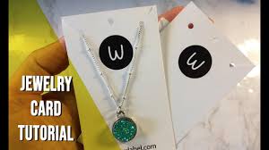 Easy earring cards were designed to help you, take your jewelry presentation to the next level. Jewelry Card Tutorial Youtube