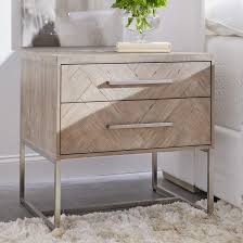 Mosaic 29 1 2 Wide Natural Gray Wood 2 Drawer Nightstand 86j04 Lamps Plus Drawer Nightstand Grey Wood Nightstand