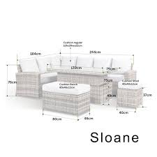 Garden design ideas steep slope. Beyond Home Sloane Garden Lounge Set In Grey Rattan Republic