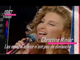 eurovision 1987 France 🇫🇷 Christine Minier