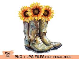 These vector western designs are available now under a traditional rf license. Cowgirl Boots Png Cowgirl Boots With Sunflowers Sublimation Etsy In 2021 Sunflower Png Cowgirl Boots Cowgirl