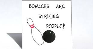 Black And White Bowling Ball Bowling Magnet Humorous Quote Bowlers Players Team Strikes White Pin And Black Ball Bowling Quotes Bowling Funny Quotes