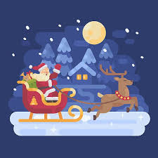 Hard To Be A Santa On Behance Christmas Illustration Santa Claus Drawing Santa Paintings