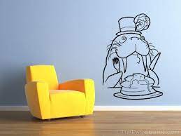 Amazon Com Cute Walrus In A Feather Hat Eating Pancakes With Fork And Knife Vinyl Wall Decal Home Decor Everything E Nautical Nursery Feather Hat Wall Decals
