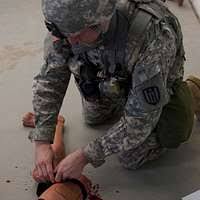 U.S. Army Spc. Mitchell R. Fromm, with the 428th Engineer