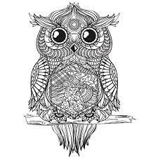 Es gibt keine alle beide möglichkeiten. Mandala Mit Eule Vektor Abbildung Illustration Von Getrennt 103710232