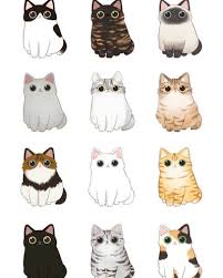 Rebecca Williamson Adli Kullanicinin Kawaii Cat Tattoo Panosundaki Pin Sevimli Cizimler Hayvan Logosu Hayvan Cizimi