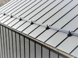 Jul 27, 2018 · standing seam metal roofing is defined as a concealed fastener metal panel system that features vertical legs and a broad, flat area between the two legs. Steel Tubular Snow Guards For Standing Seam Metal Roof Safe Roof Experts