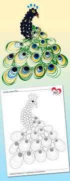 Quilling eule anleitung kostenlos : Quilling Vorlage Pfau Kostenlos Zum Herunterladen Und Ausdrucken Basteln Mit Papierstreifen Basteln Mit Papier Vorlagen Quilling