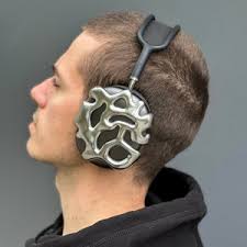 CHROME Airpods Max Futuristic Case Cover, Headphones Custom Attachments,  Y2K Cyberpunk Aesthetic