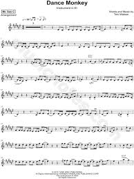 Mr Sax C Dance Monkey Sheet Music Alto Or Baritone Saxophone In D Minor Transposable Download Print Sku Mn0208647