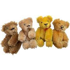 4 German Schuco Miniature 2 75 Teddy Bear For Doll Or Dollhouse Teddy Teddy Bear Antique Teddy Bears