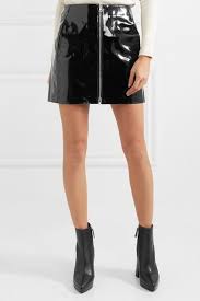 Black Leather A Line Mini Skirt Black Heidi Patent Leather Mini Skirt Rag Bone Mini Skirts Leather Mini Skirts Patent Leather