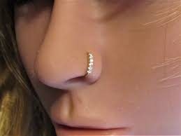 14k Rose Gold Ultimate Daith Piercing Hoop Ring..solid  Gold..18g..7mm..1.2mm Mini Cz's.''beautiful!!!!