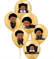 Black Boss Baby Boy Images African American Boss Baby Balloon Stickers Dark Skinned Boss Baby Balloon Stickers Black Boss Baby Balloon Stickers With Images Boss Baby Baby Balloon Baby Party Decorations
