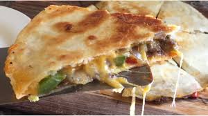 Top each cheddar cheese layer with a tortilla. Philly Steak N Cheese Quesadillas Youtube